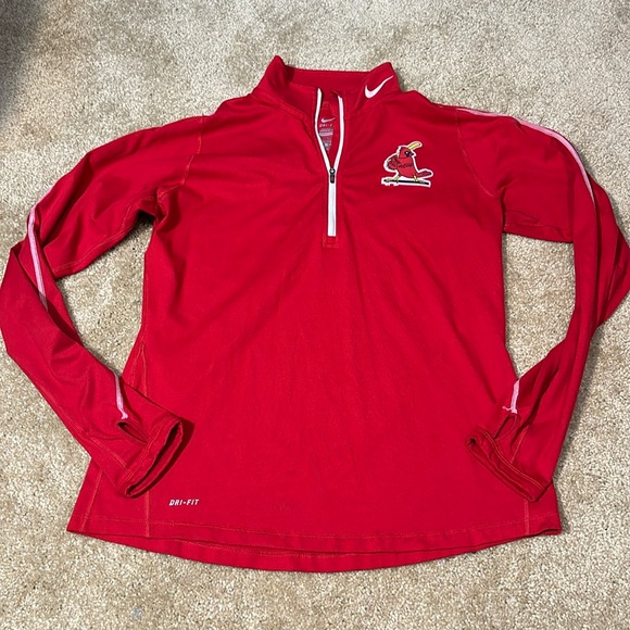 Nike Dri-Fit St Louis Cardinals Cooperstown Collection quarter-zip pullover L - Picture 1 of 5